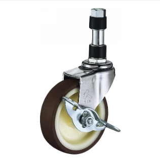 带挡板螺母安装HAMMER-CASTER哈玛螺杆仕脚轮型号：...