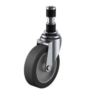 YUEI-CASTER株式会社优越轴杆上配有橡胶管脚轮型号：...