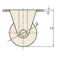 図面 No.606JH-PJH-P ミドルクラスキャスター